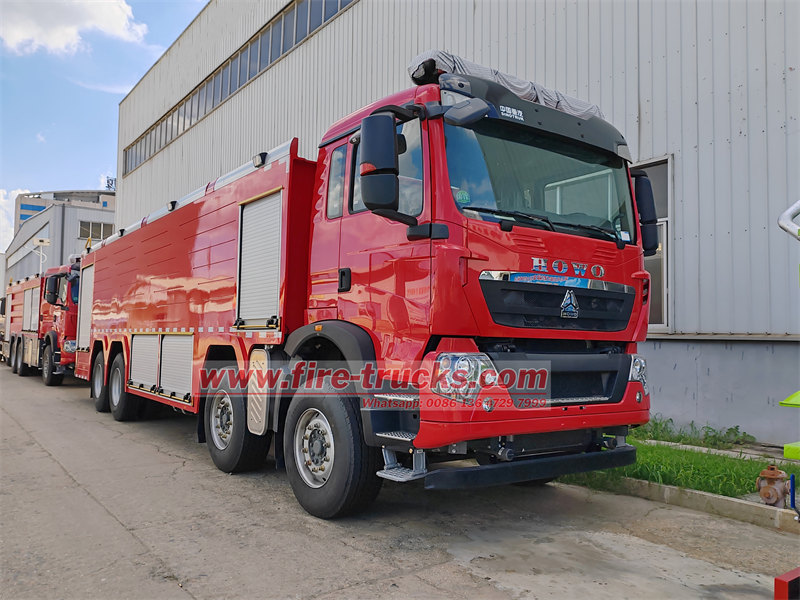 HOWO 8×4 foam tender fire truck HOWO 8×4 foam tender fire truck