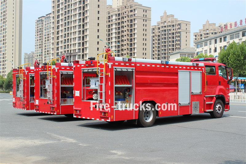 isuzu 4500 L water foam fire fighting truck