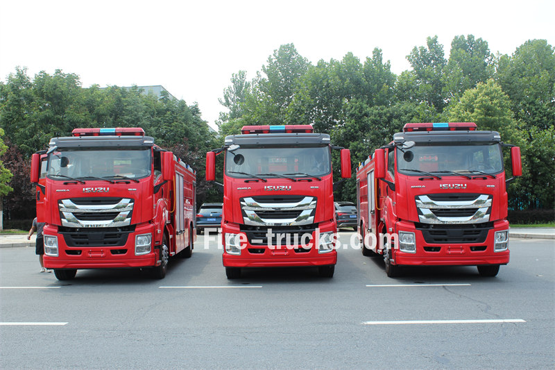 isuzu 4500 L water foam fire fighting truck