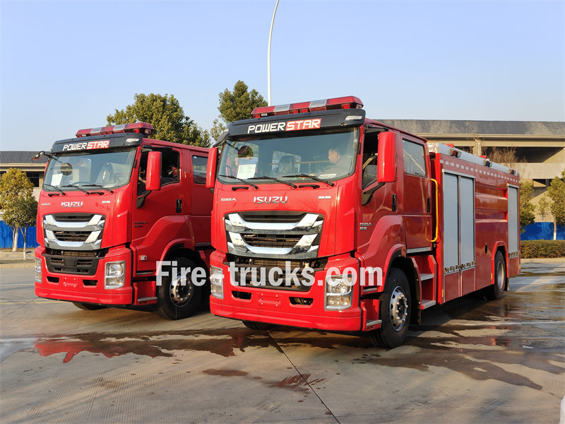 isuzu 5000 liters water fire tender