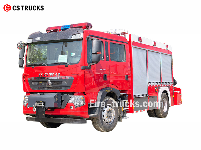 HOWO HOWO TX350 4X2 emergency rescue fire fighting tender truck
