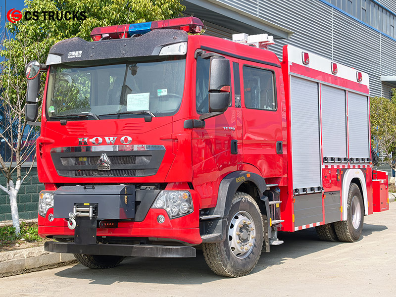 HOWO TX350 4X2 fire rescue tender