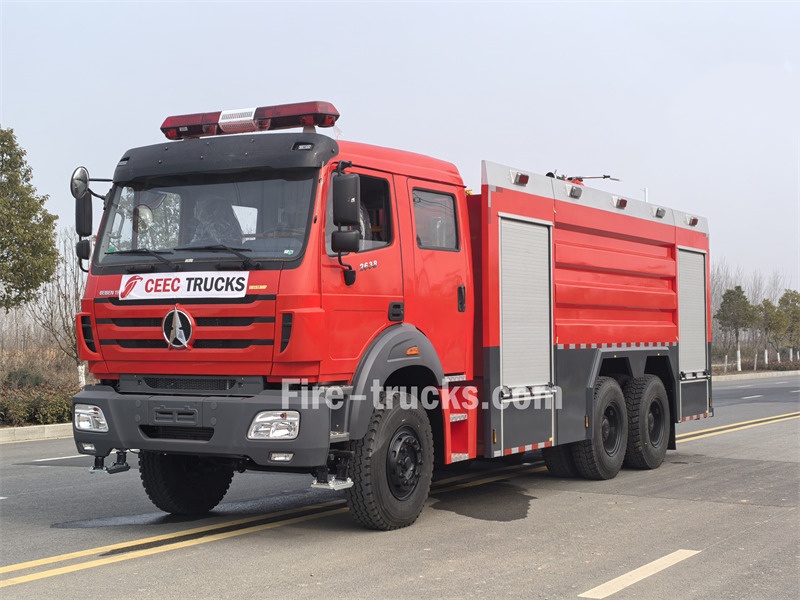 beiben 12000 liters fire rescue truck