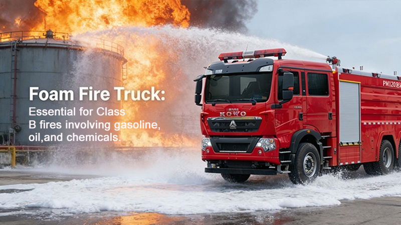 howo foam fire truck for industrial fire