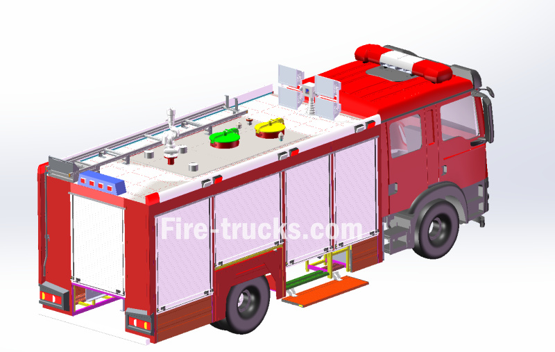 SITRAK Urban Fire Rescue Truck design drawing SITRAK Urban Fire Rescue Truck design drawing