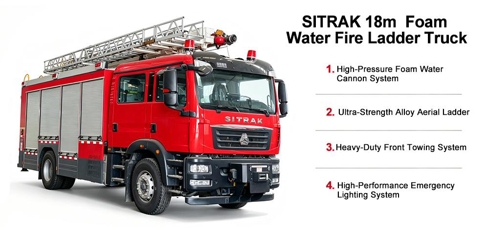 SITRAK HOWO 18M 4X2 Aerial Ladder Fire Truck SITRAK HOWO 18M 4X2 Aerial Ladder Fire Truck