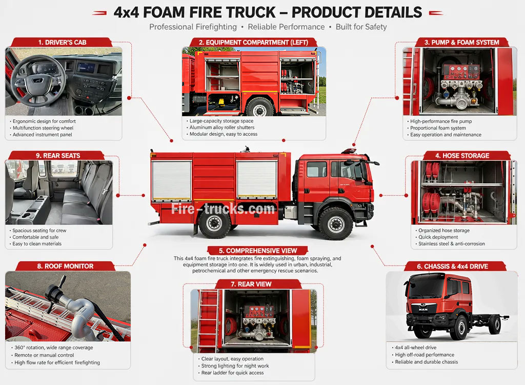 Reliable MAN TGM 4x4 High Pressure Foam Water Tender Fire Fighting Equipment Truck 5000L Water Foam Tender with Hydraulic Fire Pump and Monitor for Albania Highway and City Emergency Services Reliable MAN TGM 4x4 High Pressure Foam Water Tender Fire Fighting Equipment Truck 5000L Water Foam Tender with Hydraulic Fire Pump and Monitor for Albania Highway and City Emergency Services