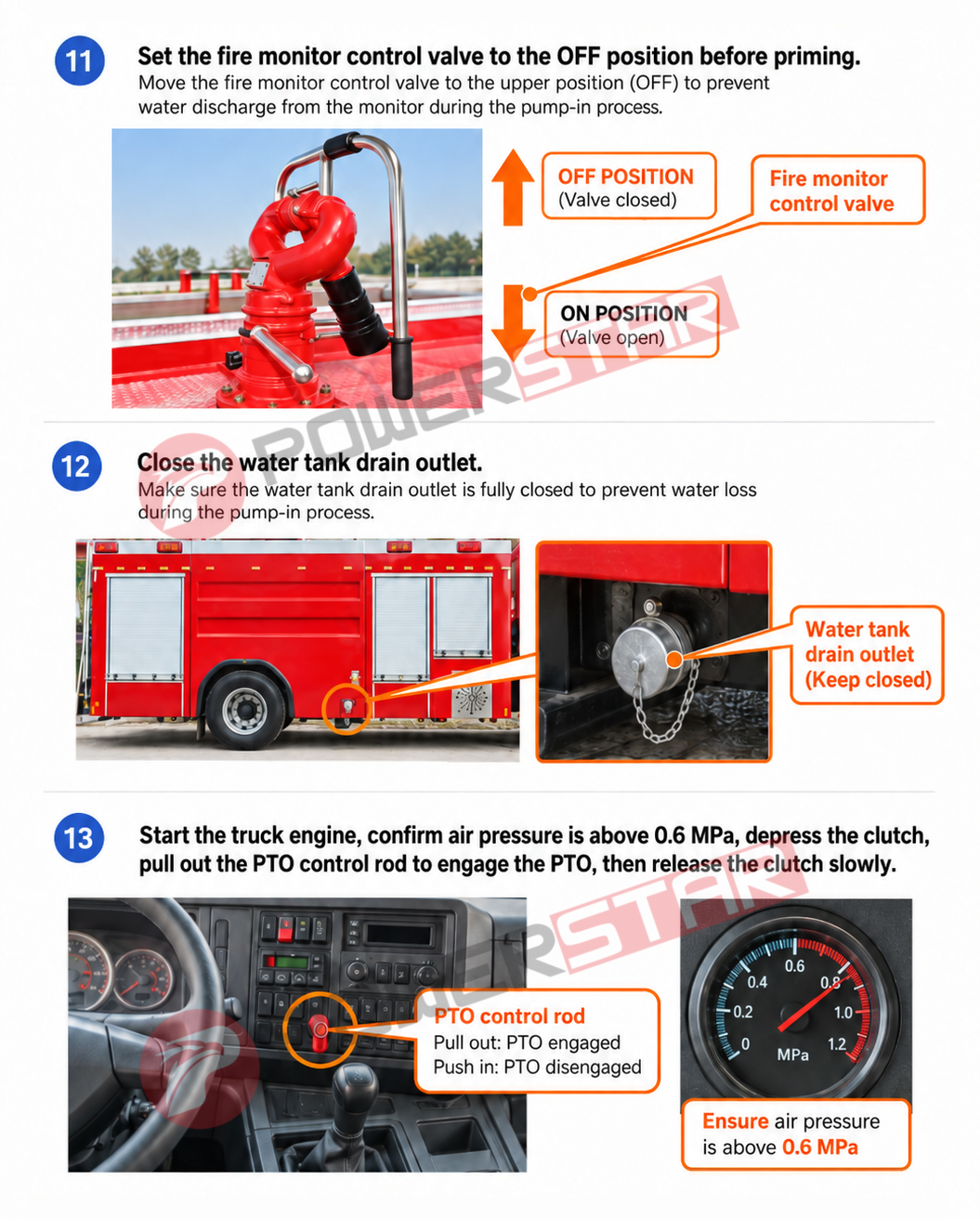 how to operate fire truck pump monitor control valve PTO engagement air pressure gauge how to operate fire truck pump monitor control valve PTO engagement air pressure gauge