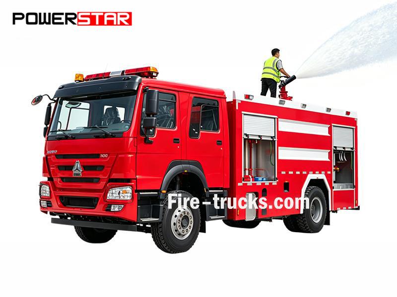 High Pressure Foam Fire Truck HOWO - POWERSTAR Trucks