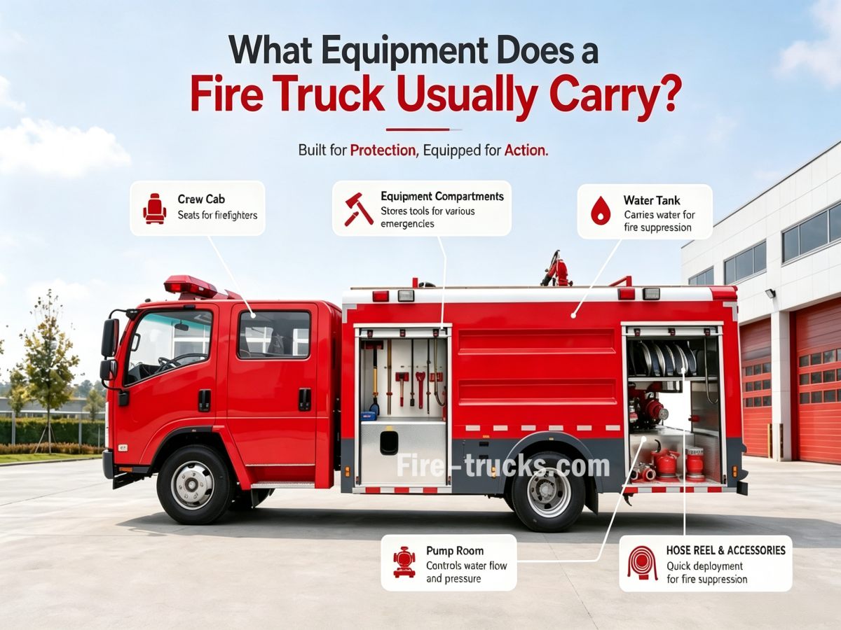 Quais Equipamentos um Caminhão de Bombeiros Normalmente Transporta?