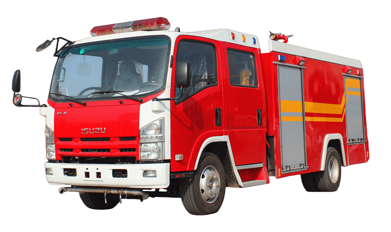 Caminhão de bombeiros aquático